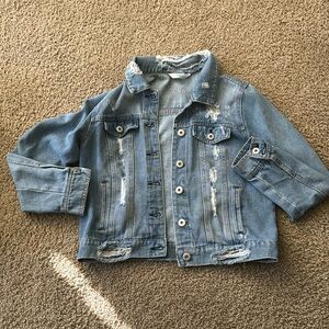 jeans jacket, size M.
